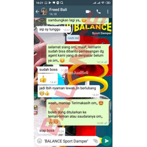 Balance Sport Damper Ukuran 2.5 cm Cocok untuk Freed yang Alami Limbung dan Gruduk2 di Jalan - Medan