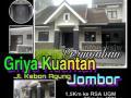 Dijual Rumah Perum Griya Kuantan Jombor Carport 2 Mobil  LT126m² LB 113㎡ 3KT 2KM - Sleman