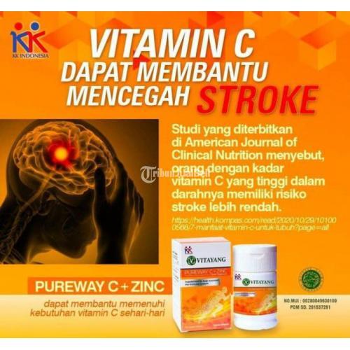 Vitayang Pureway C + Zinc Dapat Membantu Mencegah Stroke - Bandung