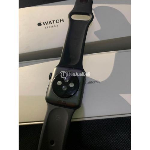 Jam Tangan Apple Watch Series 3 Diameter 38mm Ex iBox Fullset Second - Bandung