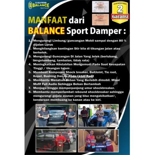 Full Muatan Mobil Sigra Tetep Anteng & Stabil dengan Balance Damper UK 4 CM - Palembang