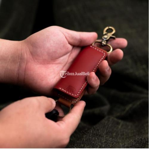 Kerajinan Tangan Kulit Dompet Kunci Hooper Fungsional 11,5 cm x 4 cm - Tangerang