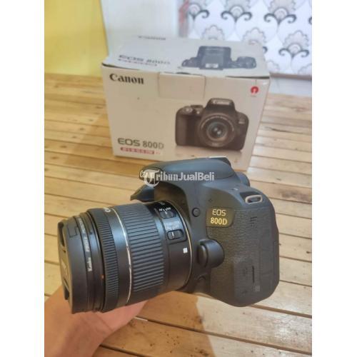 Kamera DSLR Canon 800D  Fullset Box Bekas Lensa No Jamur - Klaten
