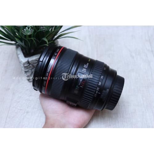 Lensa Canon 24-105mm F4L USM Second Mulus Like New Normal - Sleman