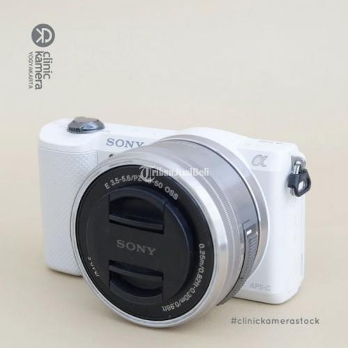 Kamera Sony A5000 kit 16-50mm OSS White Bekas Normal Fullset Box - Sleman