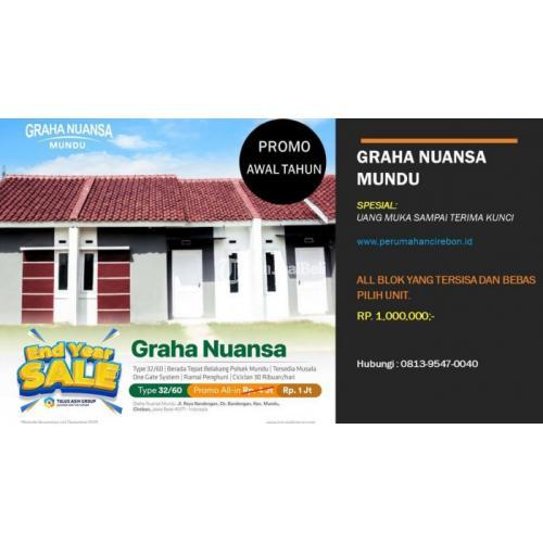 Dijual Rumah Subsidi Graha Nuansa Mundu Hanya 1 Juta Bersih - Cirebon