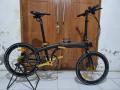 Sepeda Lipat Element tipe Ecosmo 10 Limited Edition Second Gold Good Condition - Jakarta Timur
