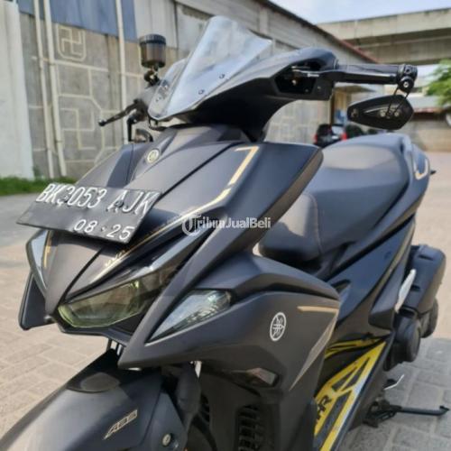 Motor Yamaha Aerox 155 VVA ABS 2020 Hitam Bekas Pajak Hidup Surat Lengkap - Medan