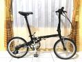 Sepeda Lipat Fnhon Gust Black Gold Edition 16 Plus VBrake Second Fullset Mulus Normal - Semarang