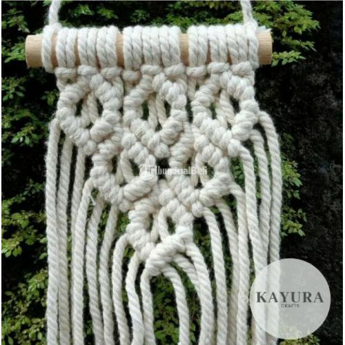 Kerajinan Mini Macrame Kayu Ramin dan Tali Katun (Cotton Rope) - Jogja