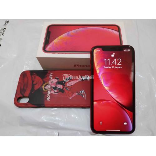 HP Apple iPhone XR 128 GB Special Edition Red Bekas Like New Fullset - Bekasi