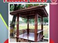gazebo kayu bulat Bandung | HP/WA: 08112543799 | gazebo minimalis depan rumah