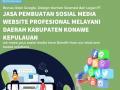Jasa Pembuatan Sosial Media Profesional Melayani Daerah Kabupaten Konawe Kepulauan