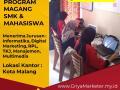 TANPA BIAYA, Call 0813-3096-1051, PKL SMK Jurusan Manajemen Bisnis Dekat Malang