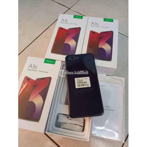 HP Oppo A3s RAM 6/128GB Hitam Bekas Lengkap Normal Bisa TT di Semarang