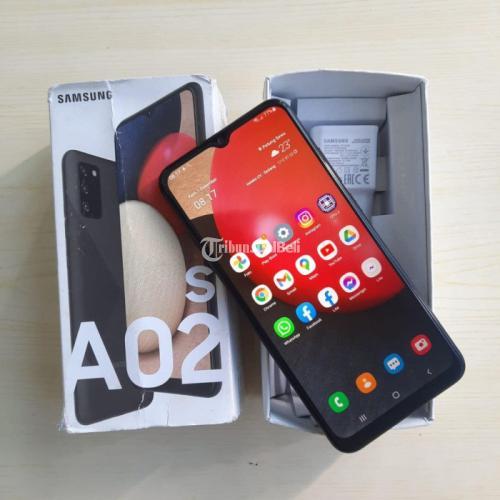 HP Samsung A02s Ram 4 GB Bekas Siap pakai Fullset Harga Terjangkau di