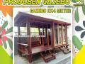 Gazebo Kayu 2x4 Meter Mushola Dinding Kaca Bandung Barat | HP/WA: 08112543799 | Alfahri Furniture