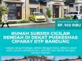 Rumah Subsidi Murah dengan Cicilan Rendah di Dekat Puskesmas Ciparay DPT Bandung