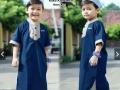 Stelan Baju Koko Anak Bahan Katun Size S-L untuk Usia 2-12 Tahun - Surabaya