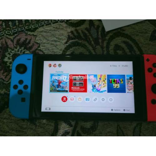 Konsol Nintendo Switch V1 Fullset Plus Banyak Bonus Bekas Mulus Normal - Bekasi