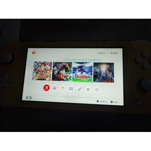 Konsol Nintendo Switch Lite Yellow Fullset 06 Bekas Normal Mulus Like New - Tasikmalaya