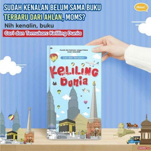 Buku Anak Keliling Dunia Baru Sampul Laminasi Glossy Hard Cover di