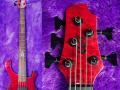 Gitar Bass Cort T75 Trans Red Bekas Full Original Mulus Normal Siap Pakai - Jakarta Selatan