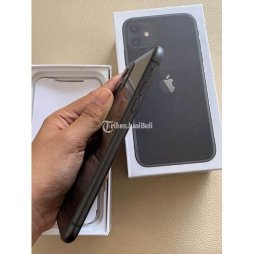 Hp Iphone 11 64GB Black No Minus Bergaransi Fullset Siap Pakai - Denpasar