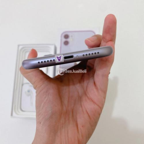 Hp iPhone 11 64GB Purple Second Battery Health 91% Mulus Like New Bergaransi - Denpasar
