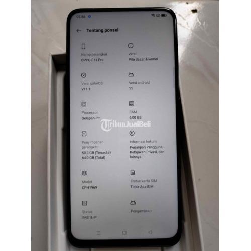 HP OPPO F11 Pro RAM 6/64GB Fullset All Operator Harga Nego