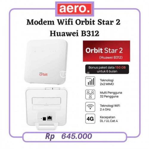 Modem Wifi Orbit Star 2 Huawei B312 Bonus 150GB Kuota High Speed ...