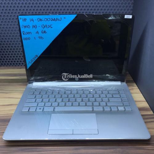 Laptop HP 14 DK0024AU AMD A9-9425 RAM 4GB Bekas Seperti Baru Siap Pakai - Surabaya