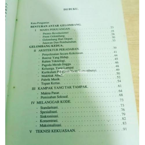 Buku Gelombang Ketiga Kondisi Bekas Bagus Original Harga Murah - Jakarta Selatan