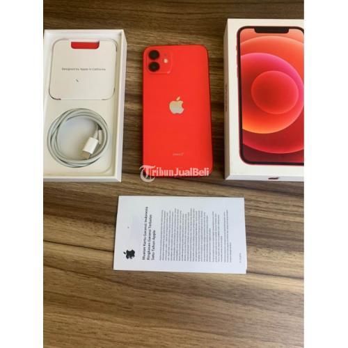 HP Apple iPhone 12 256GB Red Ex iBox Normal Mulus iCloud Clean Nominus - Jakarta Selatan