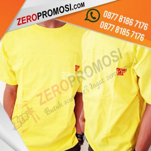 Produksi Lokal Kaos Oblong Custom Bordir dan Warna Murah untuk Souvenir - Tangerang