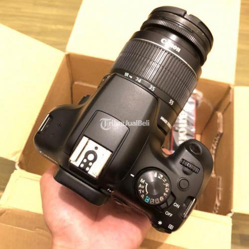 Kamera DSLR Canon 1300D Wifi Support Video Lensa Kit 18-55mm IS II Fullset Bekas - Depok