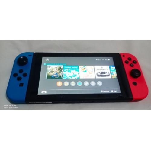 Konsol Game Nintendo Switch v2 Fullset Aksesoris Bekas Like New Normal - Denpasar