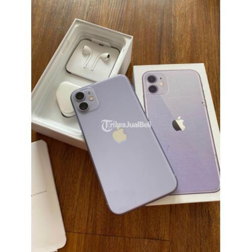 HP iPhone 11 64GB Purple Seken Ex inter Resmi IMEI Terdaftar - Yogyakarta