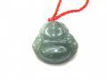 Batu Permata Liontin Natural Giok Jadeite Jade Type A Burma JDT028 Icy Green Maitreya - Jakarta Pusat