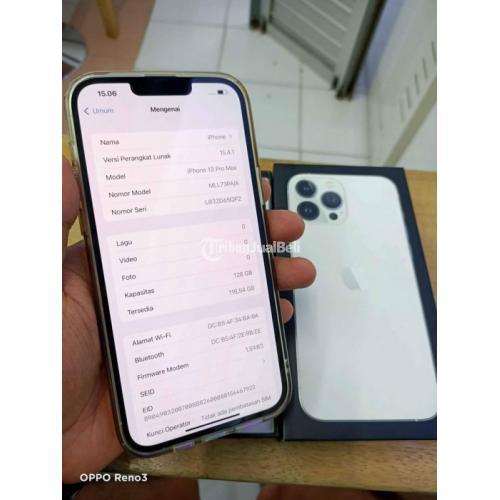 Hp iPhone 13 Pro Max 128GB Putih Seken Bergaransi No Minus - Yogyakarta