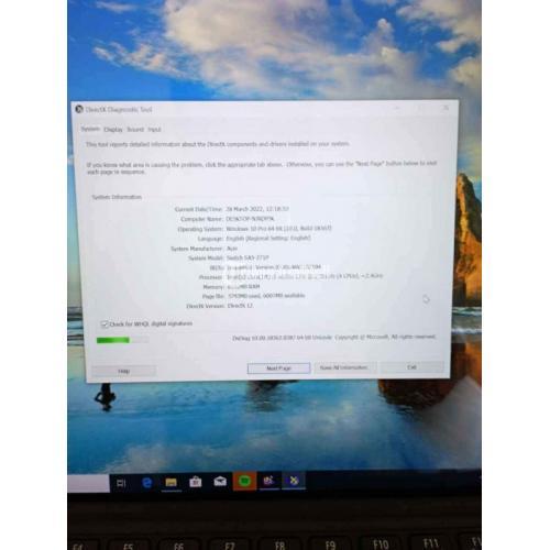 Laptop Acer Switch SA5-217P Seken Siap Pakai RAM 8GB SSD 256GB - Malang