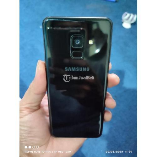 Hp Samsung Galaxy A8 Tahun 2018 Bekas RAM 4 GB Warna Hitam Siap Pakai - Bandung