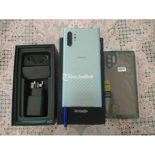 HP Samsung Galaxy Note 10 Plus Bekas Pemakaian Pribadi Fullset di