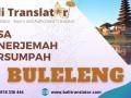Jasa Penerjemah Tersumpah Translator Sworn and Authorized Translator - Buleleng