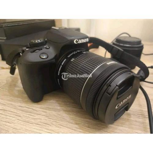Kamera Canon 100D Bekas Normal Lancar No Vignet Nominus Fullset Dus - Tangerang