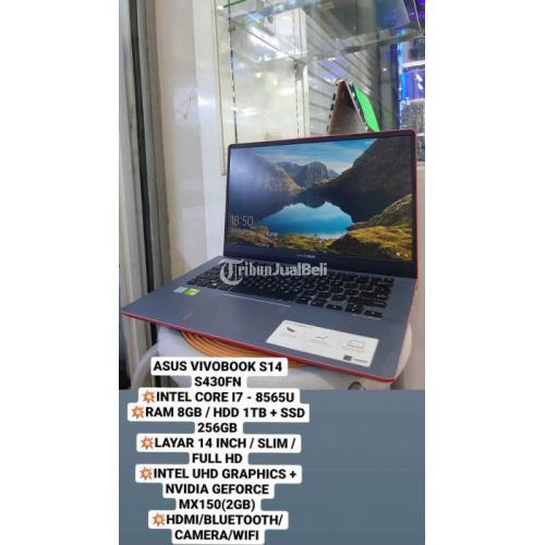 Laptop Asus Vivobook S14 S430FN CORE I7 8656U RAM 8GB SSD 256 HDD 1TB Bekas Normal Aman - Bandung