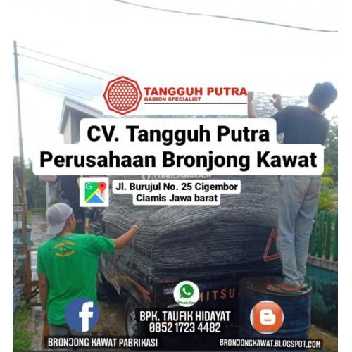 Bronjong Kawat Penahan Longsor di Kenohan Kalimantan Timur - Kutai Kertanegara