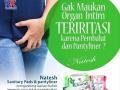 Natesh Sanitary Pads & Pantyliner Tidak Membuat Kulit Iritasi - Bandung