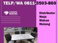 TELP/WA 0811-3503-860, Distributor Meja Makan Kaca Modern 6 Kursi Malang