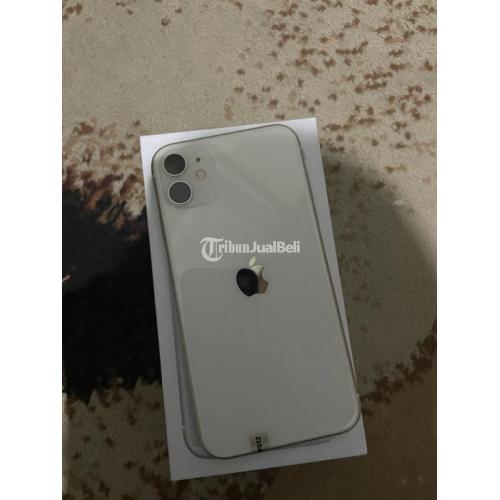 HP iPhone 11 64GB White Fullset Bekas Pemakaian Pribadi Baterai 84% - Semarang